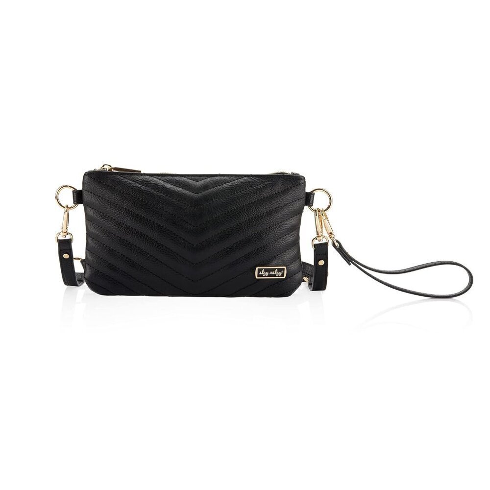 Faux Leather Wallet Pouch Crossbody Wristlet Belt Bag - Compact Multi-Use